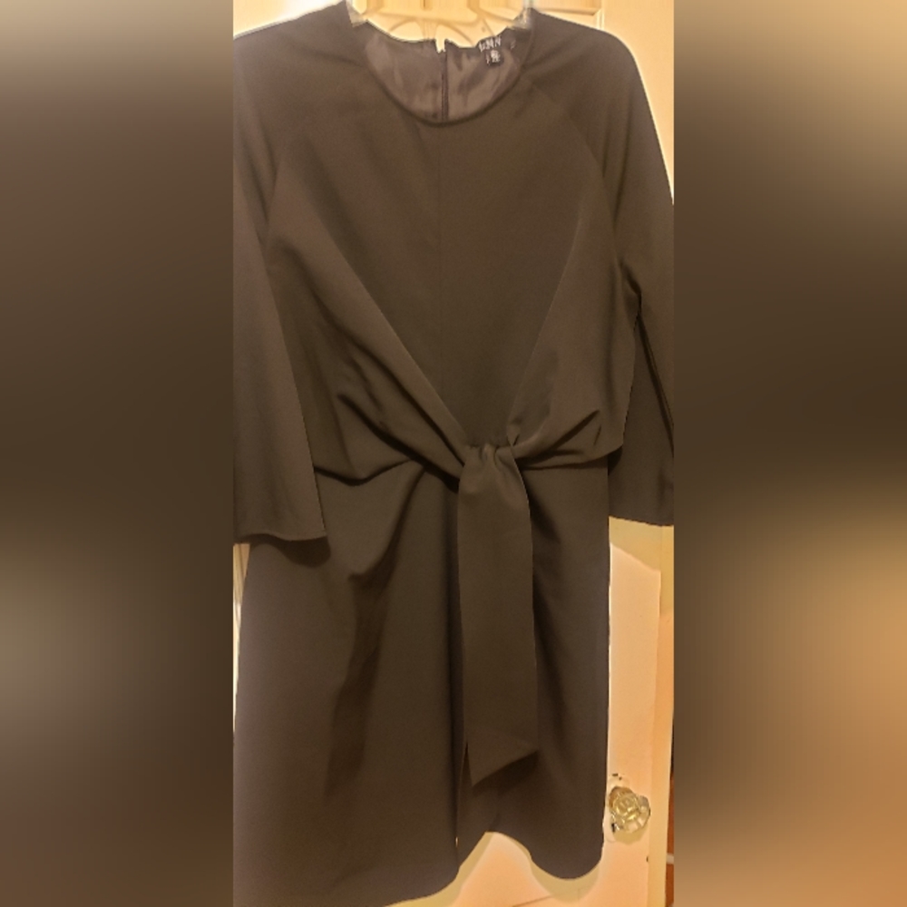 Black lantern sleeve mini dress size XL